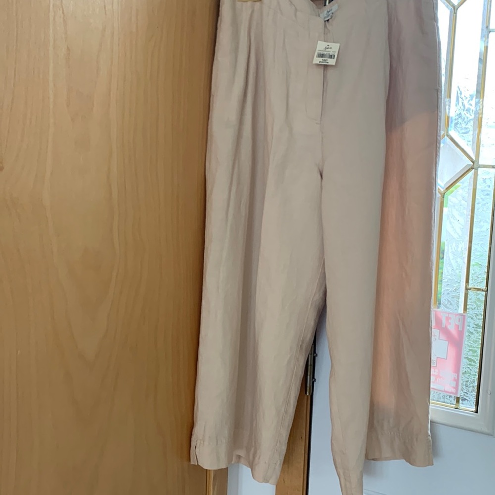 Linen cropped pant